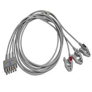 ECG Leadwire set, 3-lead, grabber, AHA, 130 cm/51 in, 1/pack ECG Leadwire set, 3-lead, grabber, AHA, 130 cm/51 in, 1/pack